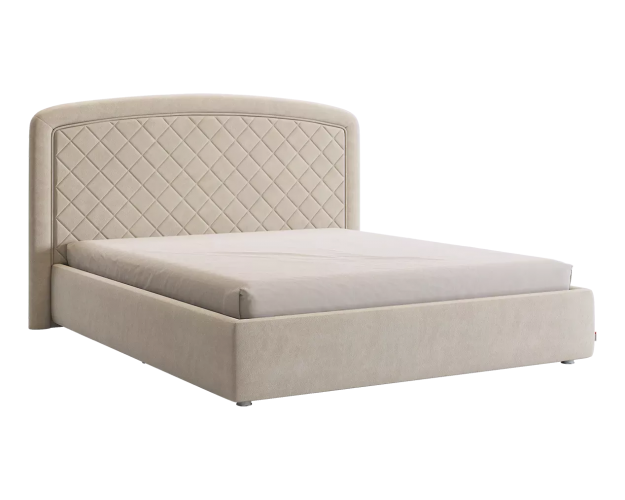 Кровать с основанием Сильва 2 1600 крем (велюр)