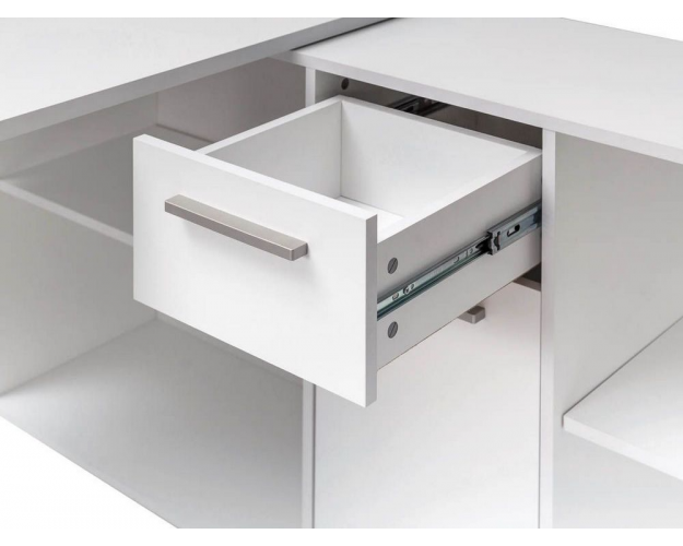 Стол письменный Лайт 03.245 белый шагрень